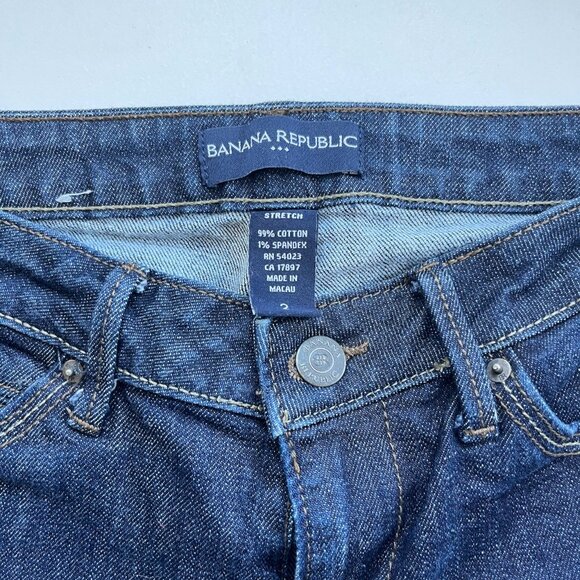 Banana Republic Cuffed Dark Wash Cropped Jeans - Picture 4 of 4